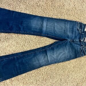 Mavi Dark Blue Mid Rise Bootcut Jeans